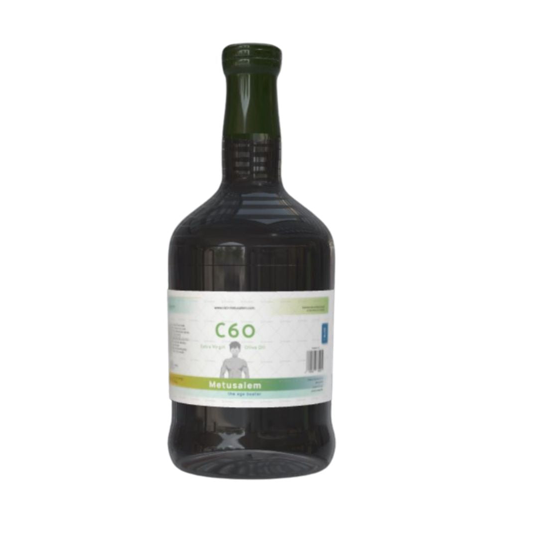 C60 Extra Virgin Olive Oil 500ml, Lipo Fullerenes 99,95%, Bucky Balls, Family Bottle