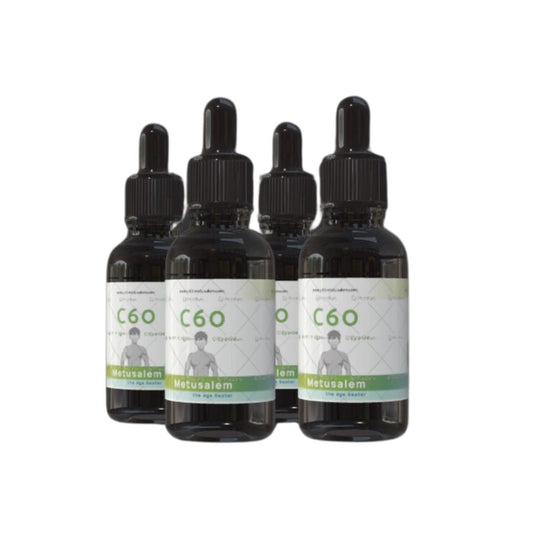 C60 Extra Virgin Olive Oil 4x 50ml, Lipo Fullerenes 99,95%, Bucky Balls